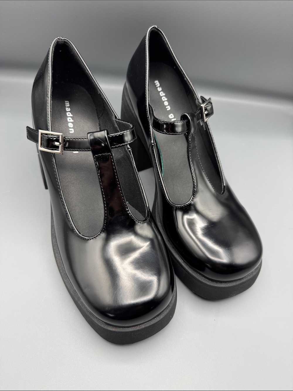 Madden Girl Lottie T-Strap Platform Mary-Jane Pumps